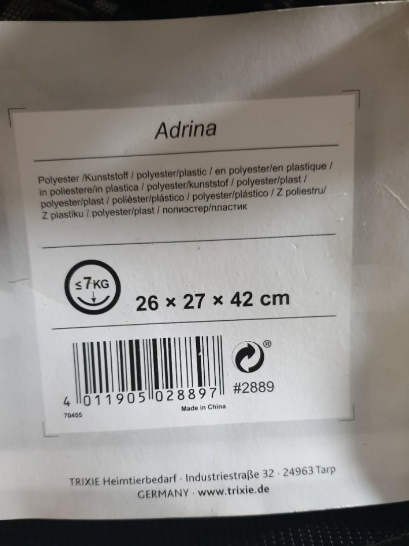 Trixie Adriana Pet Carrier Bag, Pet Supplies, Homes & Other Pet