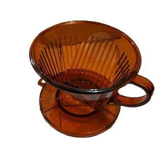 U Shape Coffee Dripper Brown Plastic Resin Food Grade 1-4 Cups