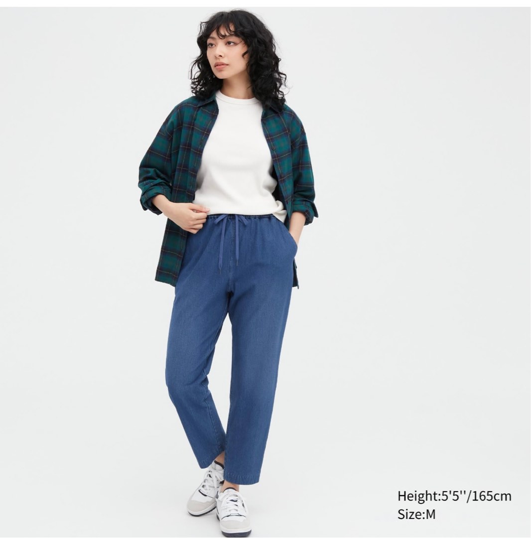 Uniqlo Denim Jersey Pant, Women's Fashion, Bottoms, Other Bottoms on ...