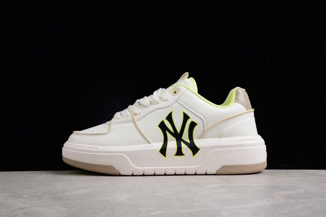 Unisex MLB Chunky Liner Sneakers Beige Yellow Women s Fashion