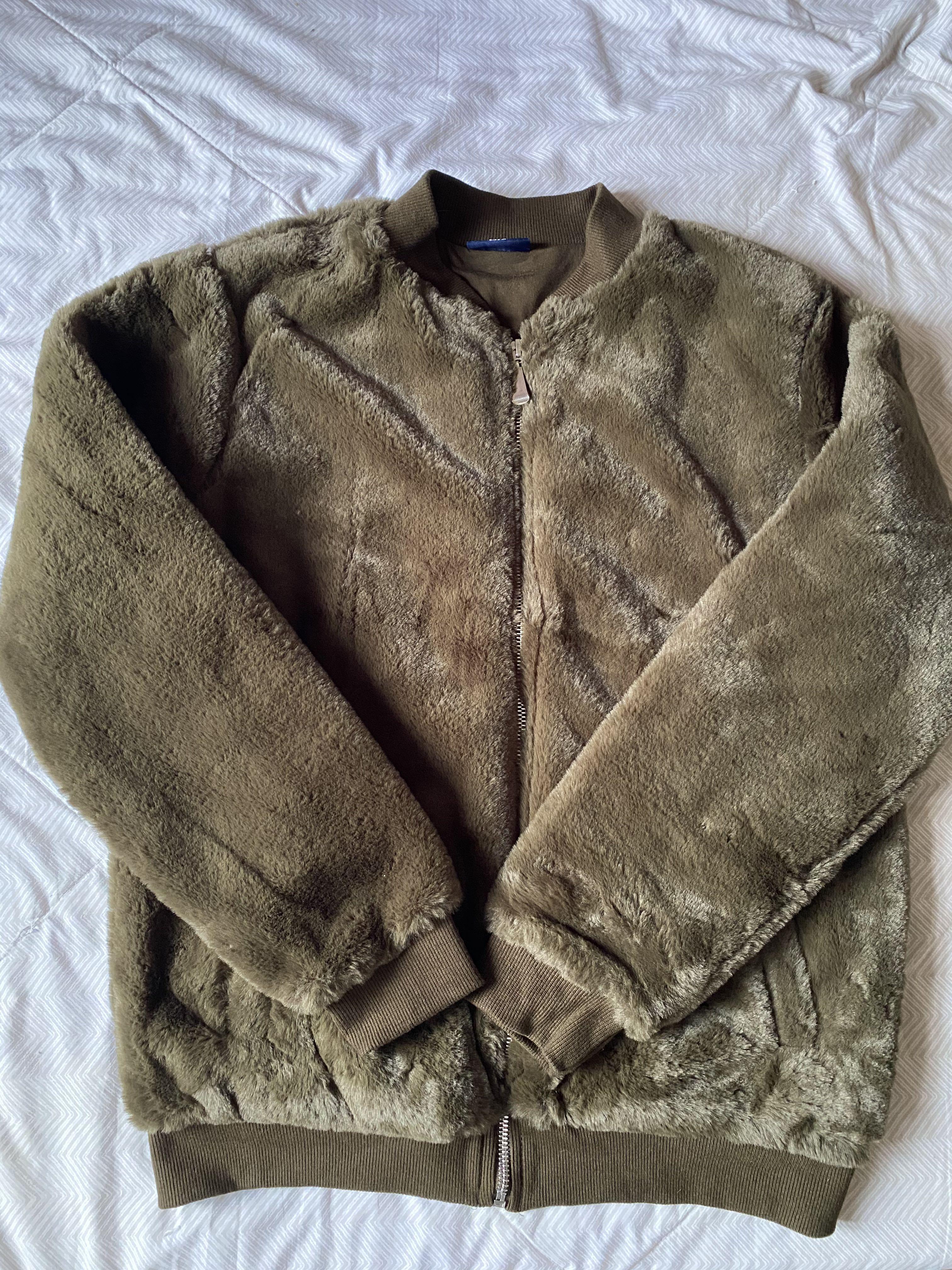 Army fuzzy jacket outlet