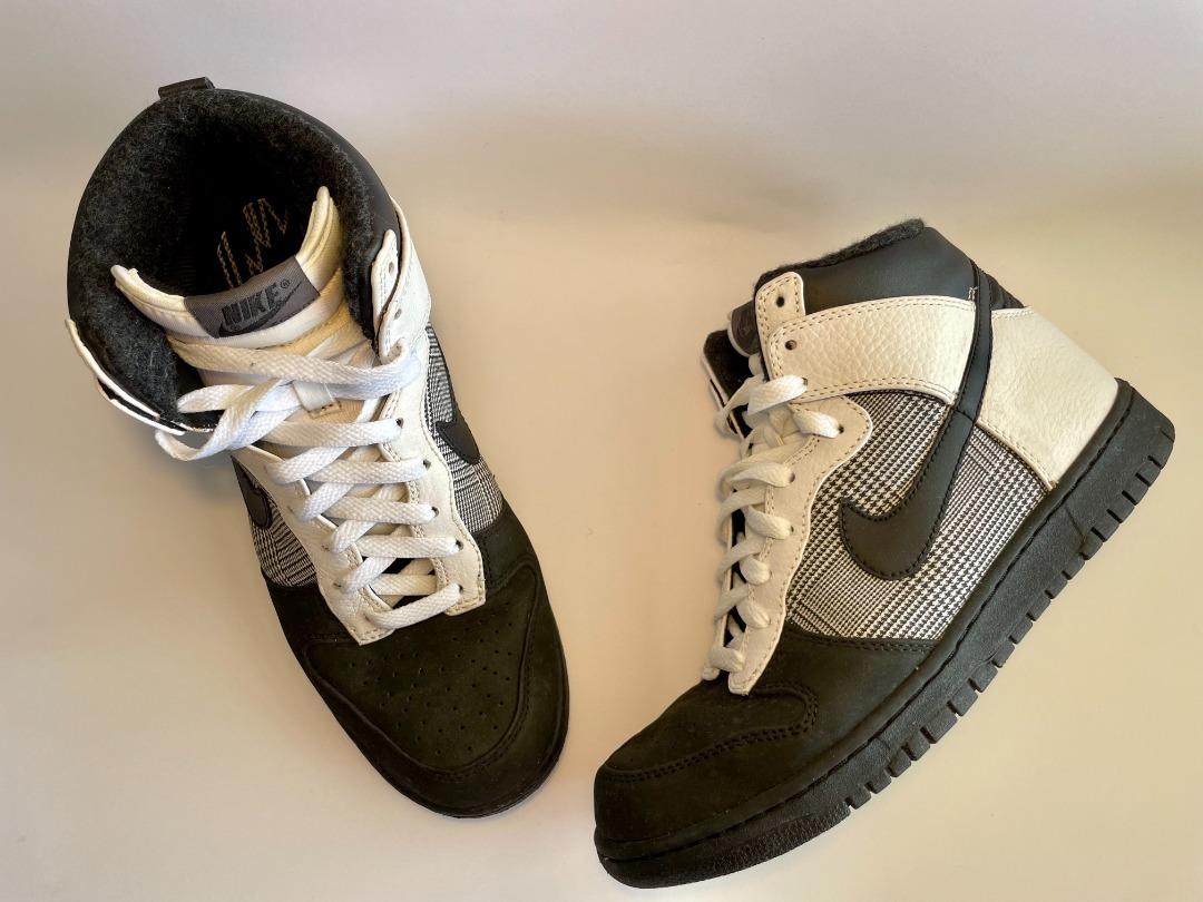 US 9 Nike Dunk High Premium. Black and White Colorway. 317891 005
