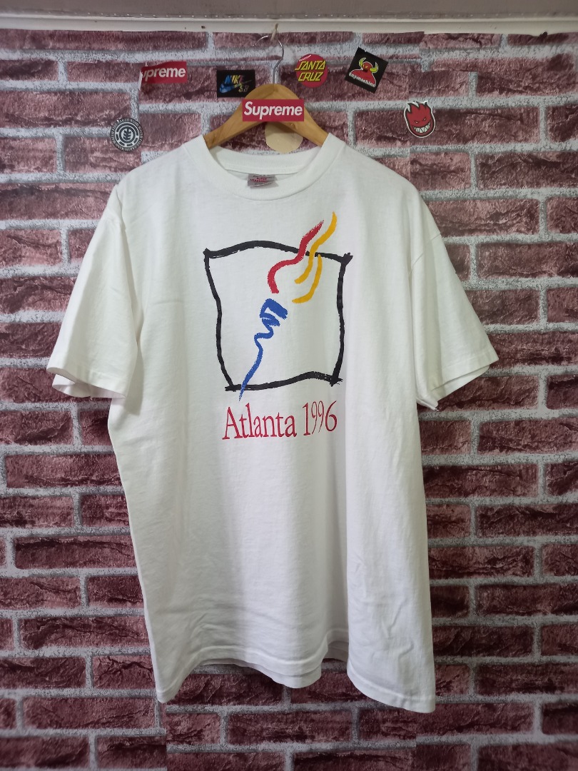 Vintage Atlanta Braves T-Shirt Large Single Stitch NUTMEG USA 1992  Champions NEW