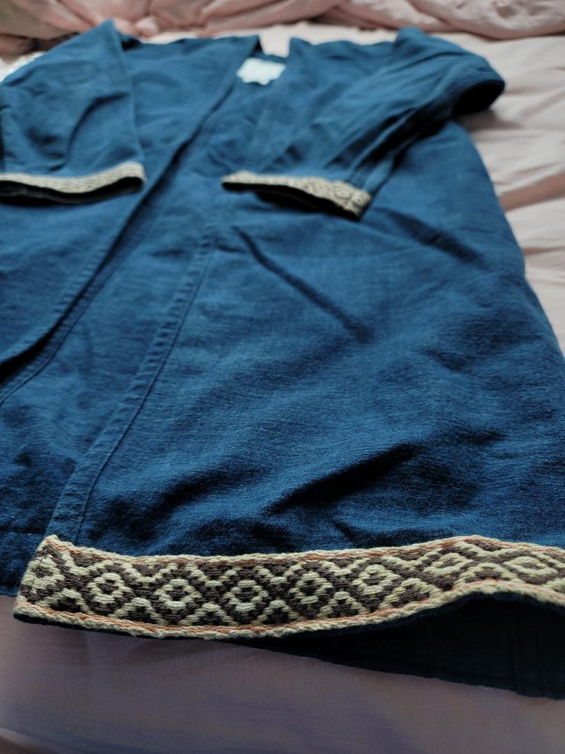 Visvim 16AW Sanjuro Kimono Coat Silk Road Indigo Overdye Jacket