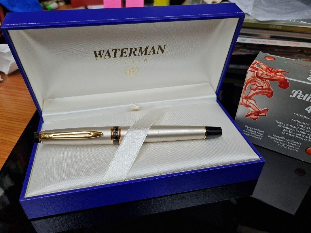 Stylo Plume Waterman Bleu - Avec Boîte D'origine - Occasion, Parfait Pour L'écriture Ou Collection