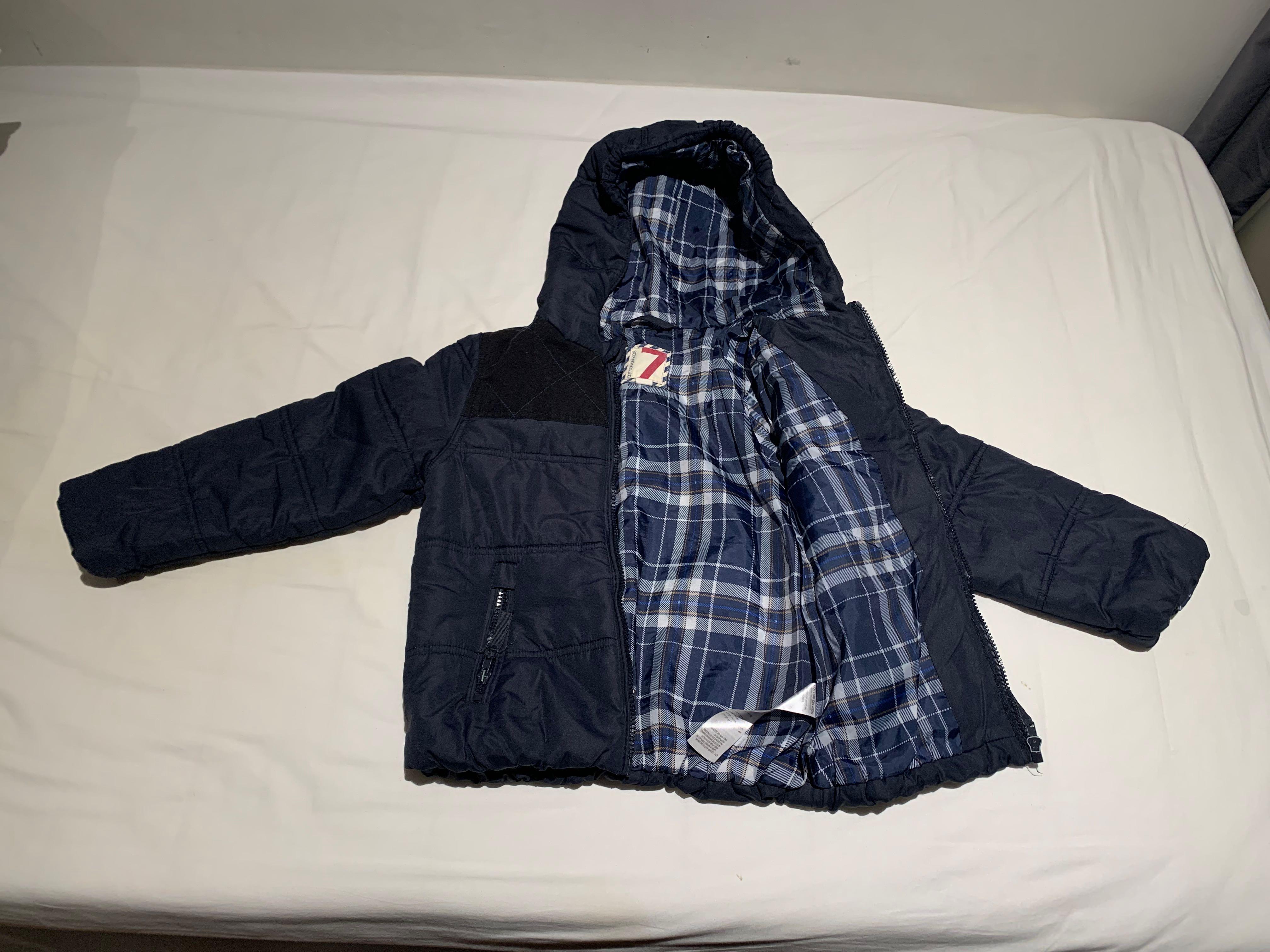 Puffer jacket online with cotton sleeves