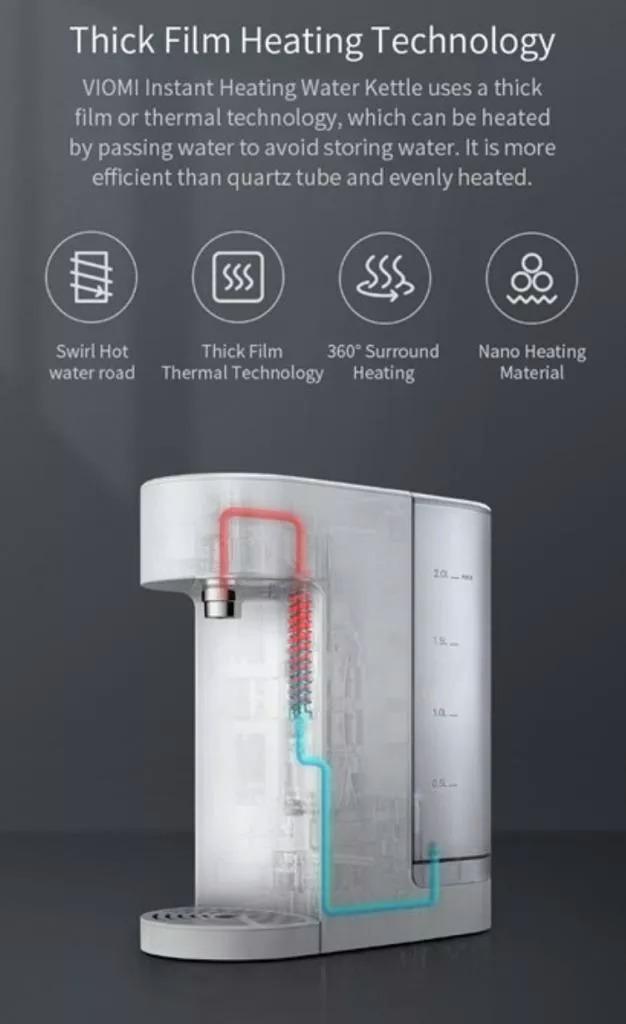 Xiaomi Viomi 2050W/2L Smart Instant Heating Water Dispenser, Furniture