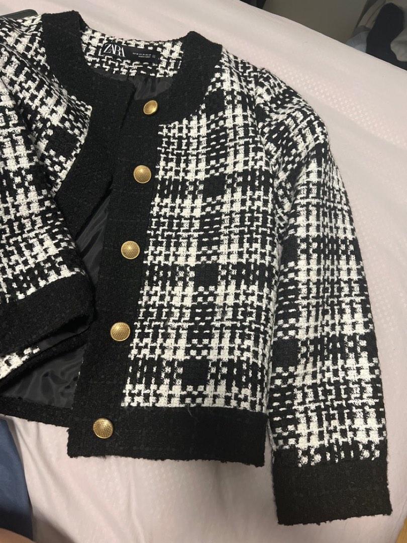 Zara Tweed Jacket, Women's Fashion, Coats, Jackets and Outerwear on
