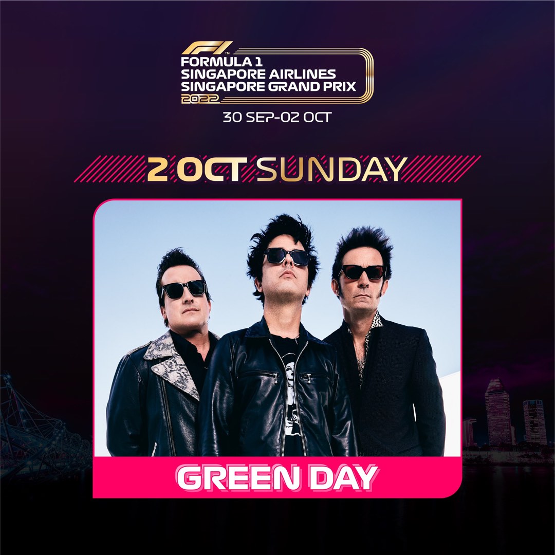 3x Green day concert tickets F1 2022 *After 10pm*, Tickets & Vouchers
