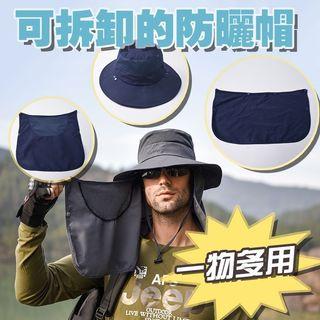 可拆可卸防曬帽 釣魚帽
