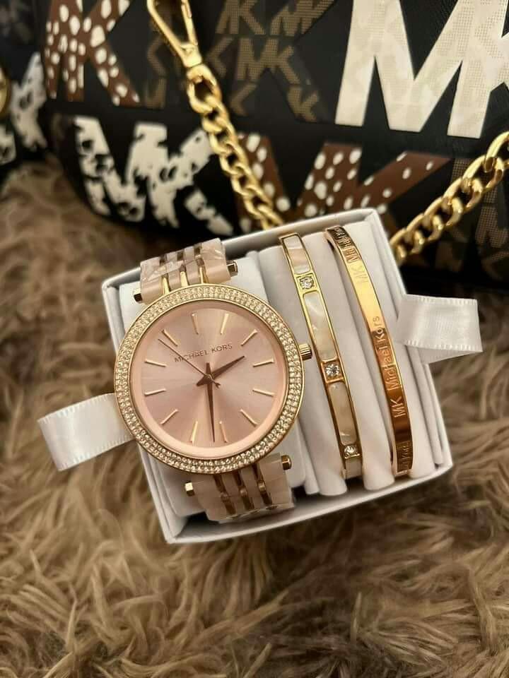 AUTHENTIC MICHAEL KORS WATCH SET FOR WOMEN