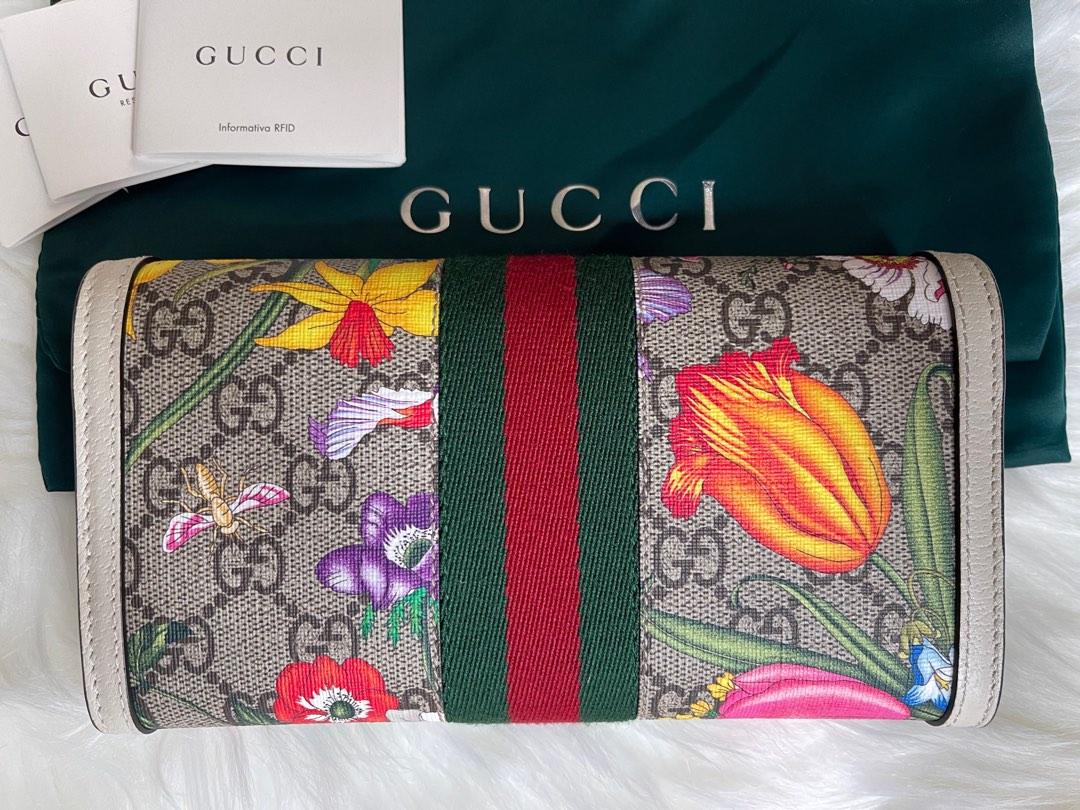 Gucci ophidia floral wallet clearance