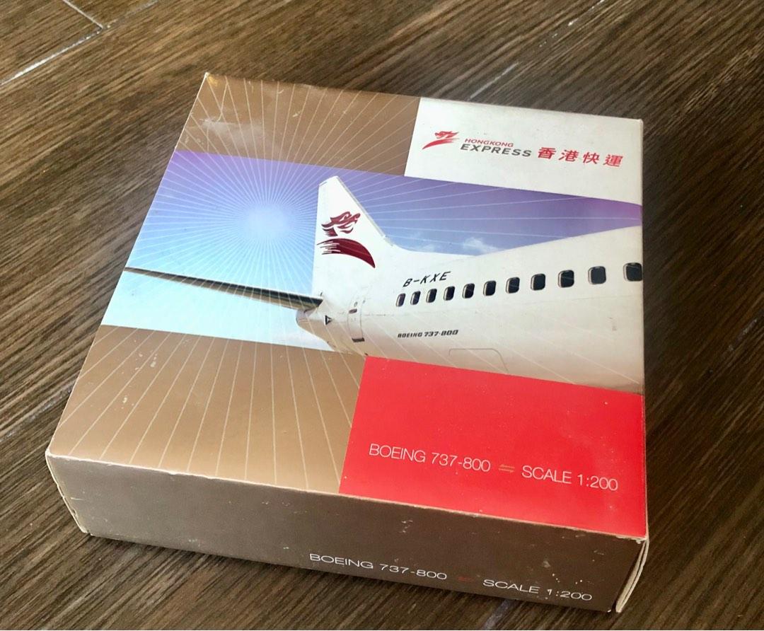🇭🇰 Hong Kong Express 香港快運B737-800 1:200 飛機模型(全新從未組裝過)🇭🇰, 興趣及遊戲, 玩具&  遊戲類- Carousell