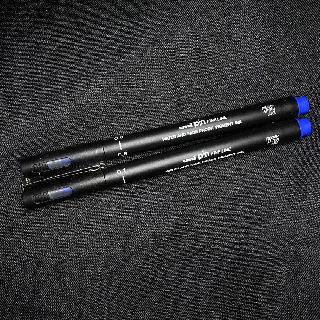藍色)三菱uni 代針筆pin 05-200 (0.1/0.8mm), 興趣及遊戲, 文具及工藝, 文具及上學用品在旋轉拍賣