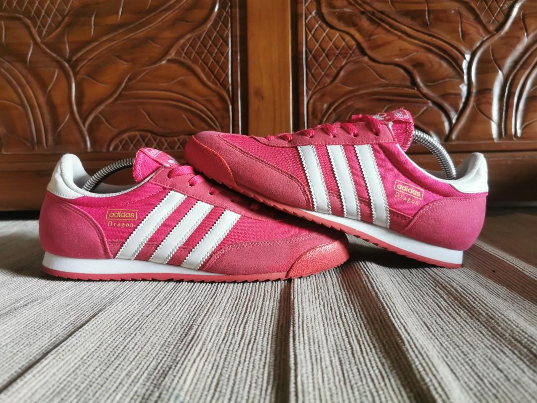 Adidas dragon hotsell dames roze