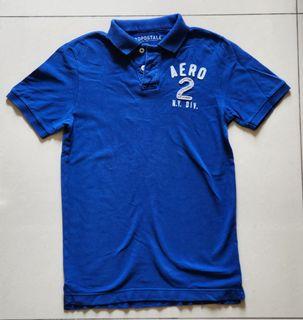 Aeropostale Blue Polo Shirt (Small)