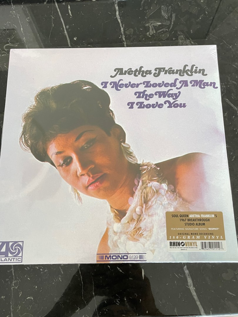 Aretha Franklin I never loved a man the way I love you . Vinyl lp. New, Hobbies & Toys, Music