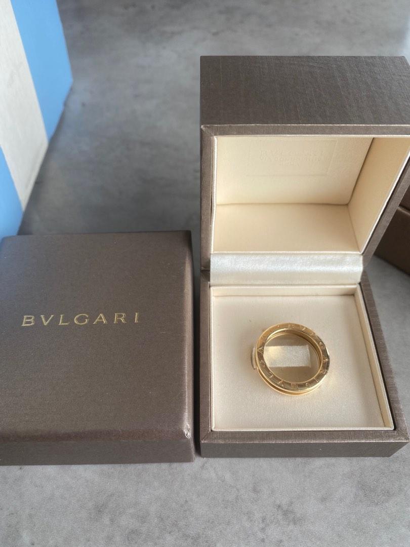 Authentic BVLGARI b-zeroring 18k rosegold with receipt, Men's Fashion ...