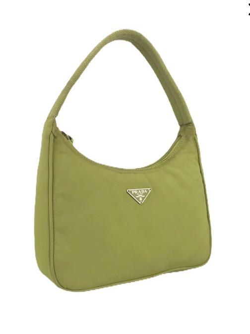 Authentic Prada Hobo nylon green