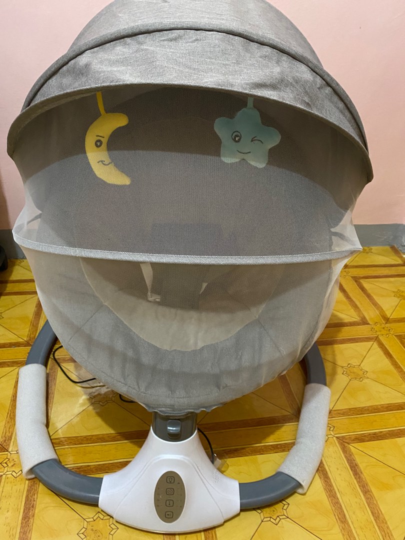 Baby Electric Rocking Chair Twilight Grey Adjustable Tilt Angle, Babies