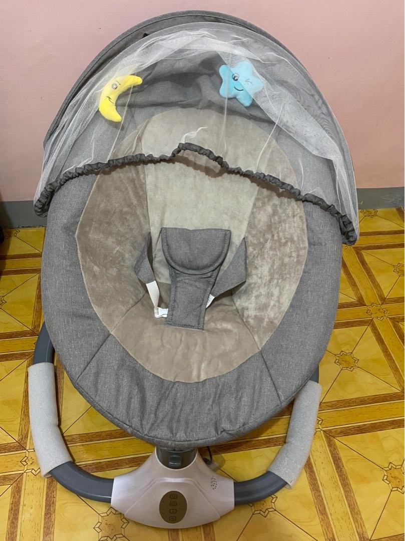 Baby Electric Rocking Chair Twilight Grey Adjustable Tilt Angle, Babies