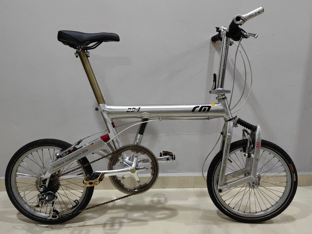 販売促進R&M・BD-1・モノコック・ホワイト・完成車・美車・birdy・送料込み 自転車本体