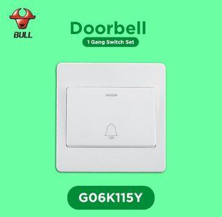 Bull 1 Gang Door Bell Switch G06K115Y