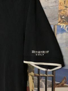 Burberry Black Polo (has missing buttons
