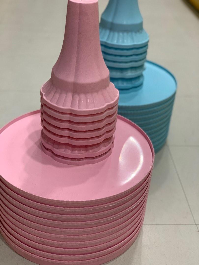 Cake Stand Pastel Color (Category: Bakeware) located in Manila. Submitted by missey23 (Listing ID 1187809587, Image 3). Description: Blue and Pink Available Pick up via lalamove, toktok etc.
