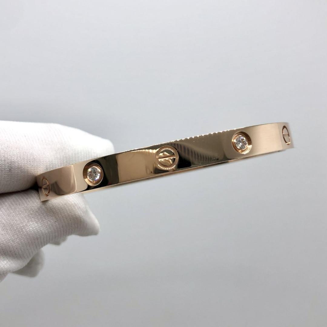 CARTIER AU 750 LOVE 4P DIAMOND 33.56 G BANGLE 227025415 TI Luxury