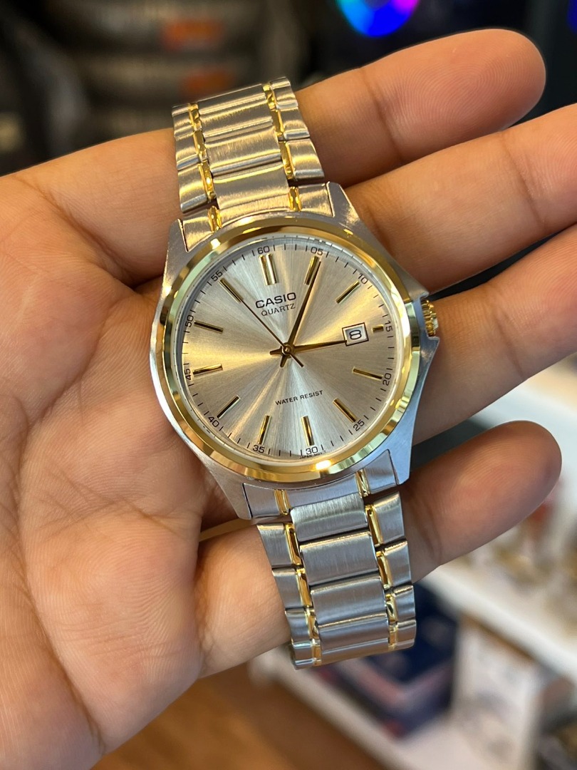 CASIO Analog Two Tone Stainless Steel Men s Watch MTP 1183G 7A