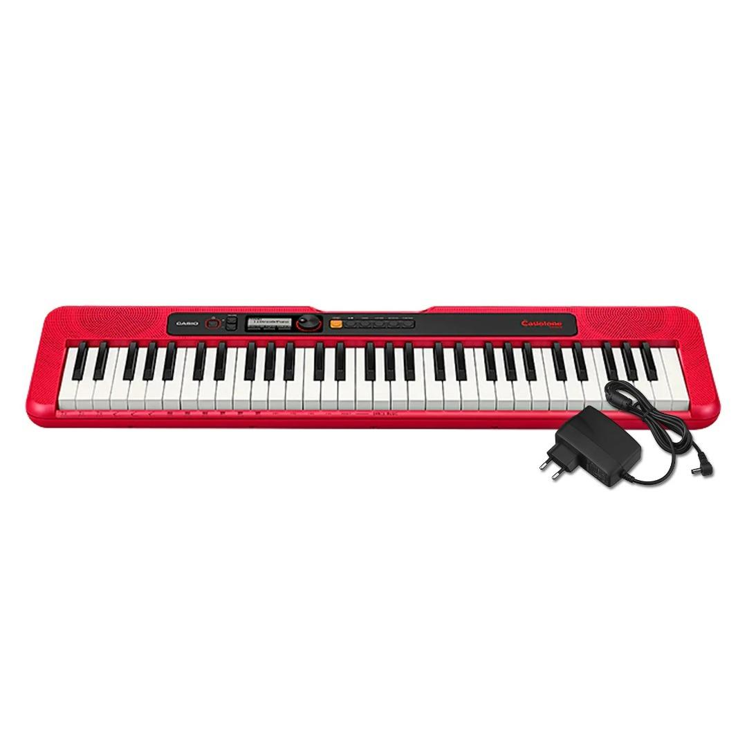 Casio CTS200RDFA 61 Keys Slim Casiotone Keyboard Piano (Red) includes