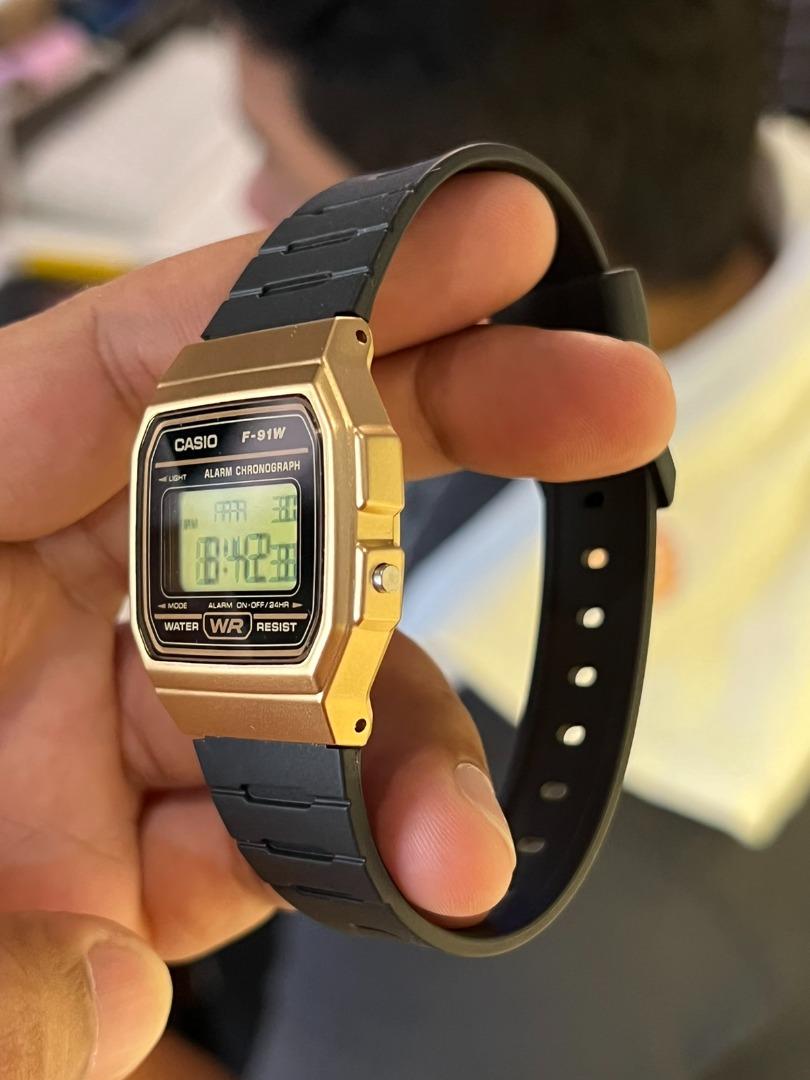 CASIO Digital Resin Unisex Watch F-91WM-9, Luxury, Watches on Carousell