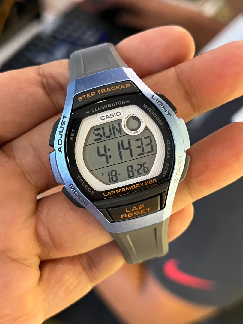 CASIO Digital Step Tracker Resin Ladies Watch LWS 2000H 2AV
