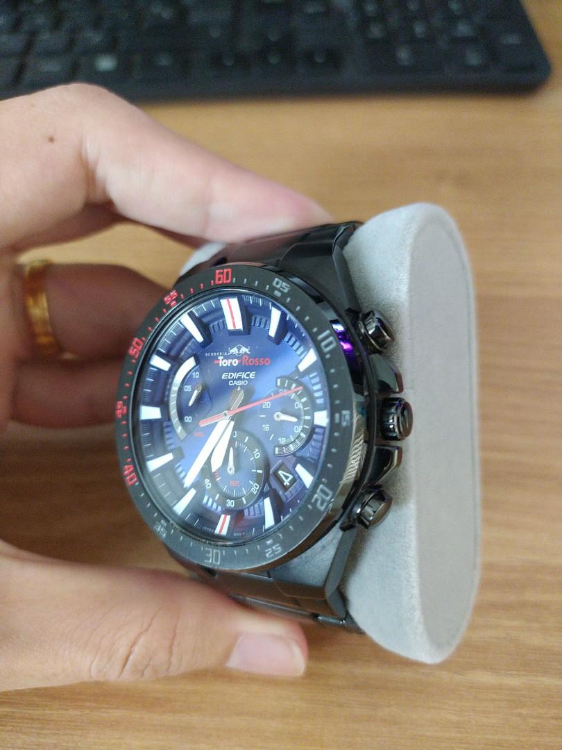 Casio edifice men's toro rosso ip steel discount bracelet watch