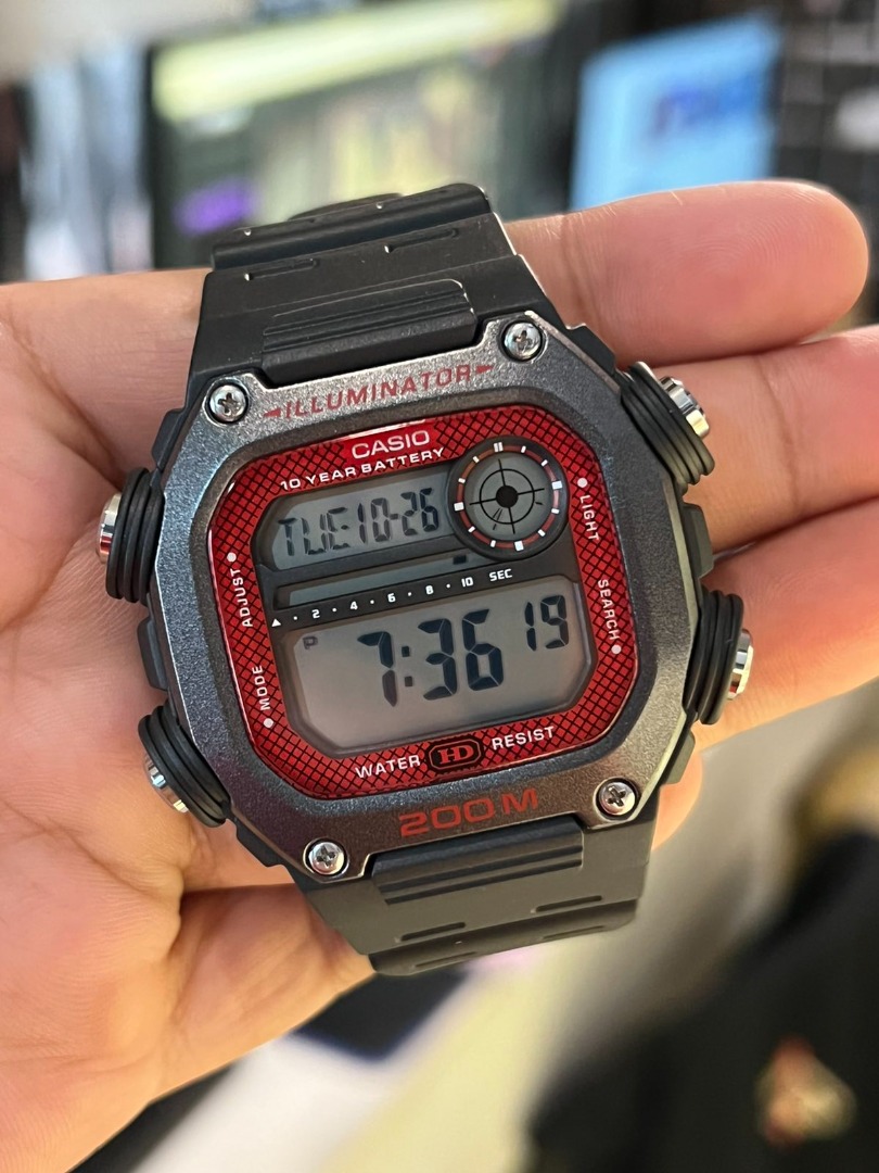 CASIO Illuminator Digital Resin Men's Watch DW-291H-1B, Men's