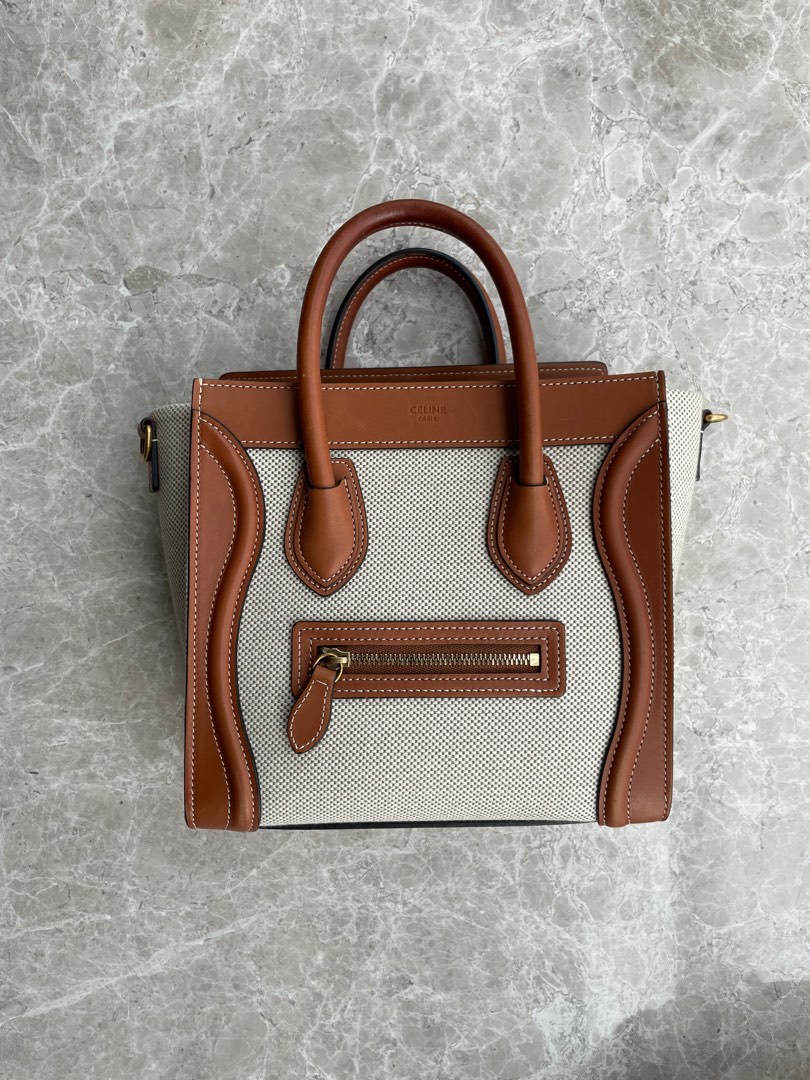 Celine nano luggage new arrivals tan