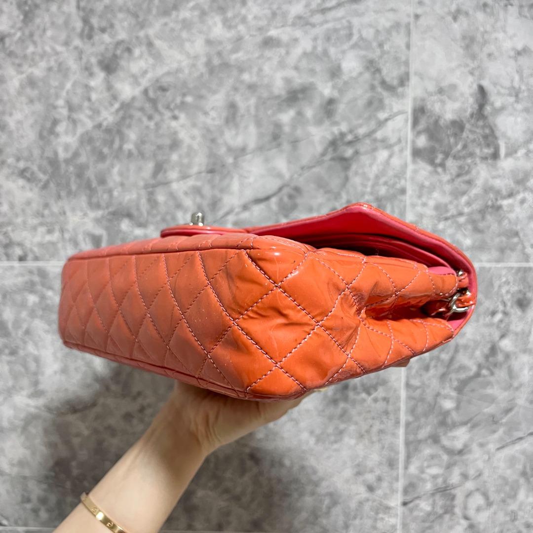 Chanel Medium Classic Flap Patent Leather No 18, Luxury, Bags & Wallets