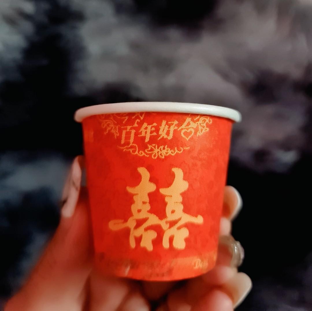 Chinese Wedding Tea Caremony Mini Disposable Paper Cup ( 40 Pcs ...
