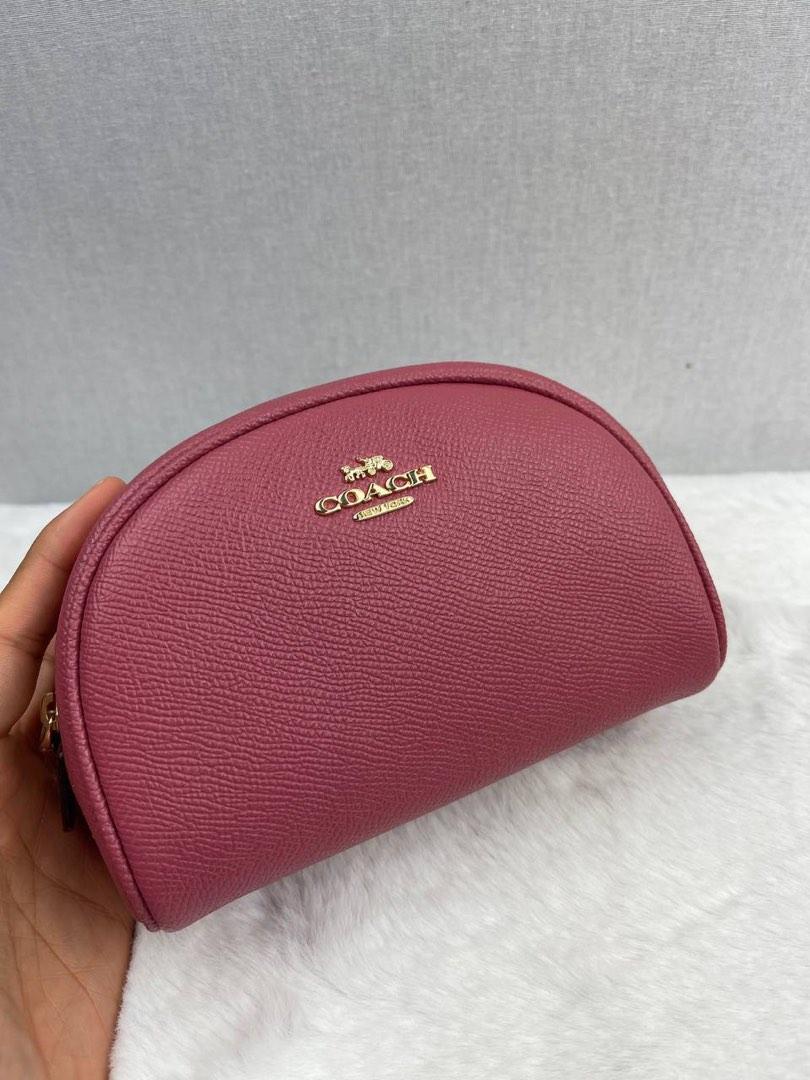 Coach Dome Cosmetic in Rouge, Luxury, Bags & Wallets on Carousell