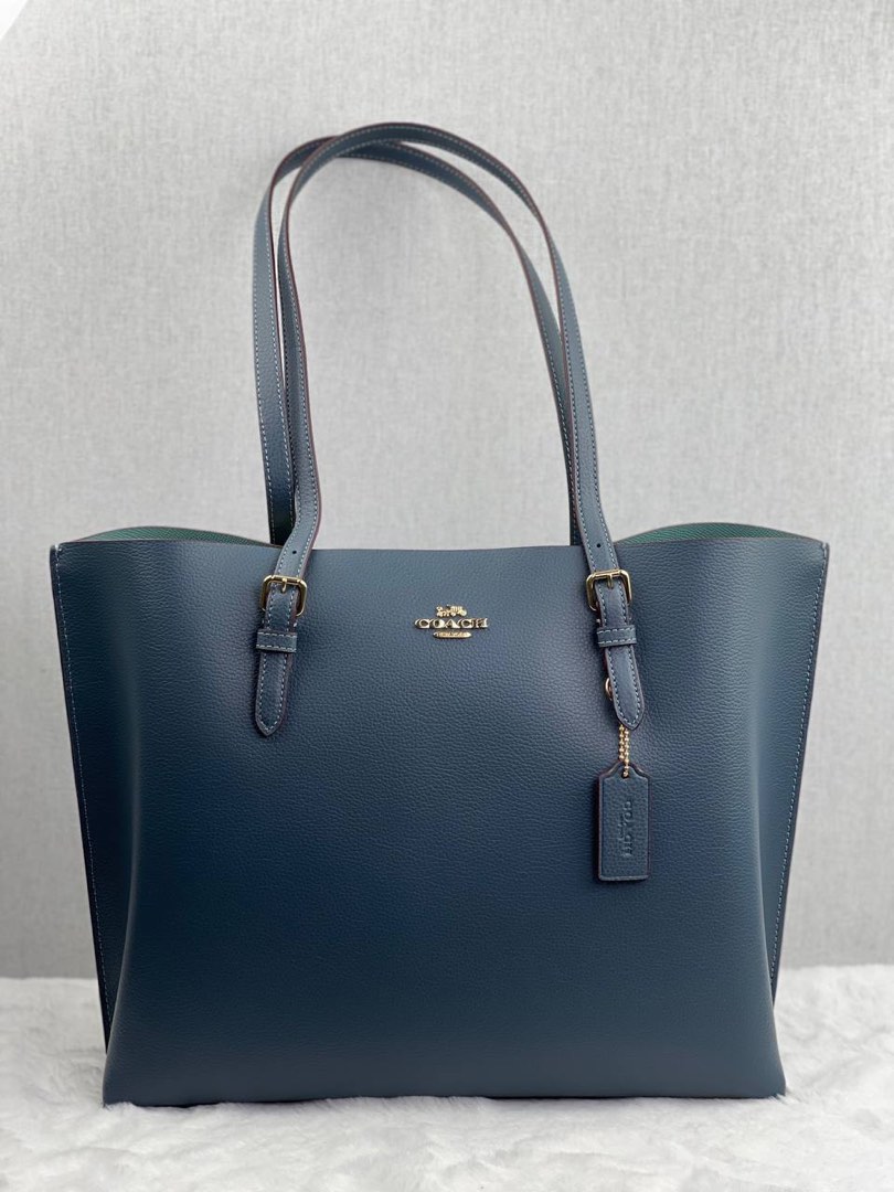 Coach mollie on sale tote blue