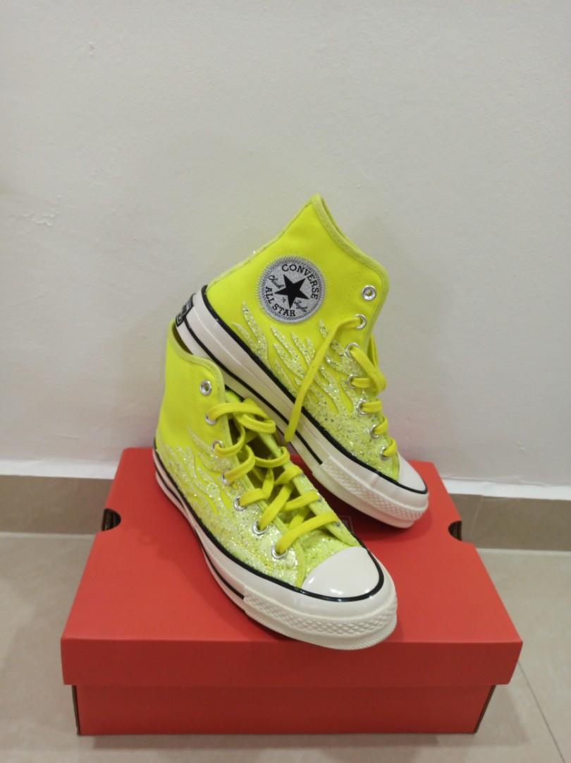 Converse Chuck 70 Hi, Highcut Converse, Yellow, Women's Fashion