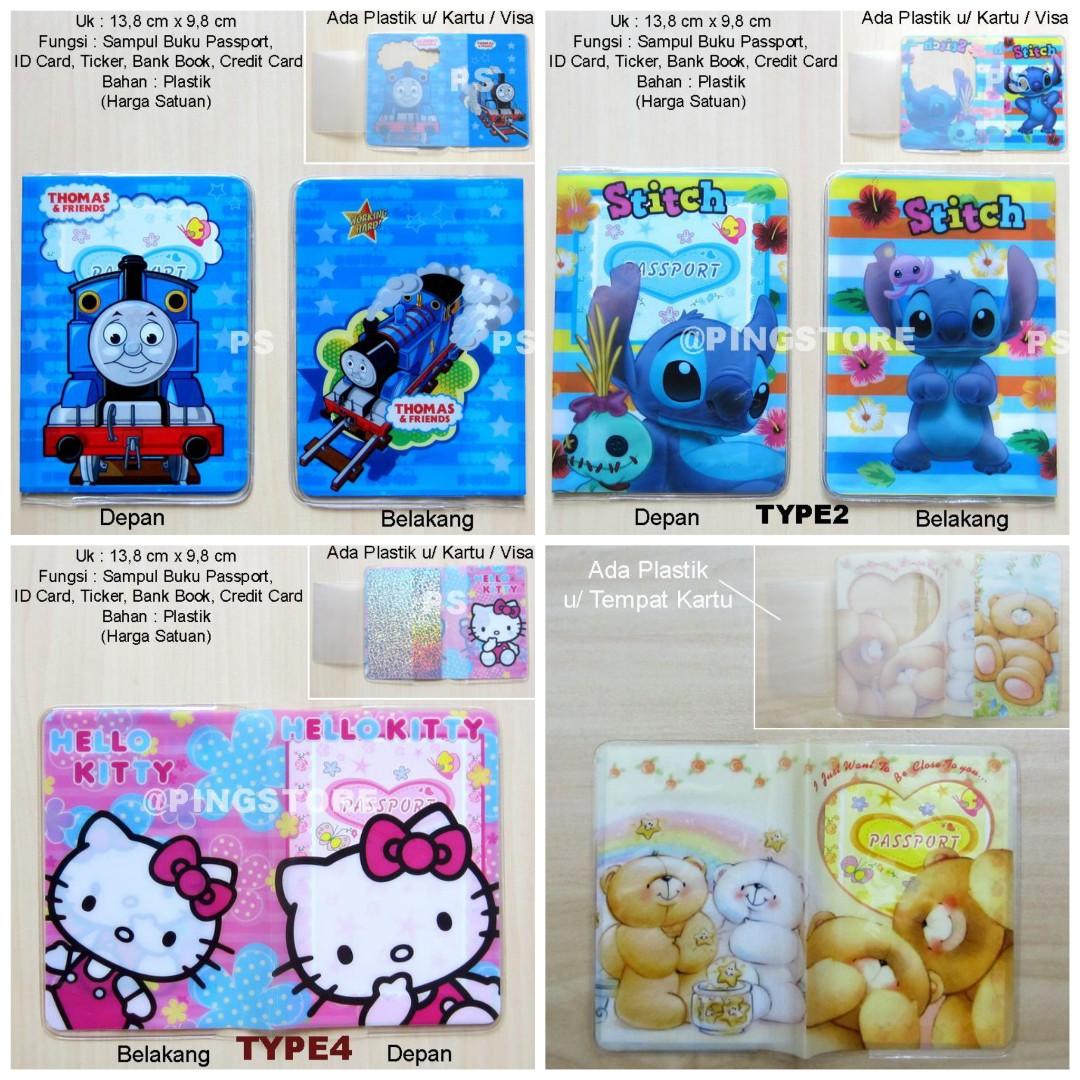 Cover passport Sampul pasport pelindung paspor plastik waterproof