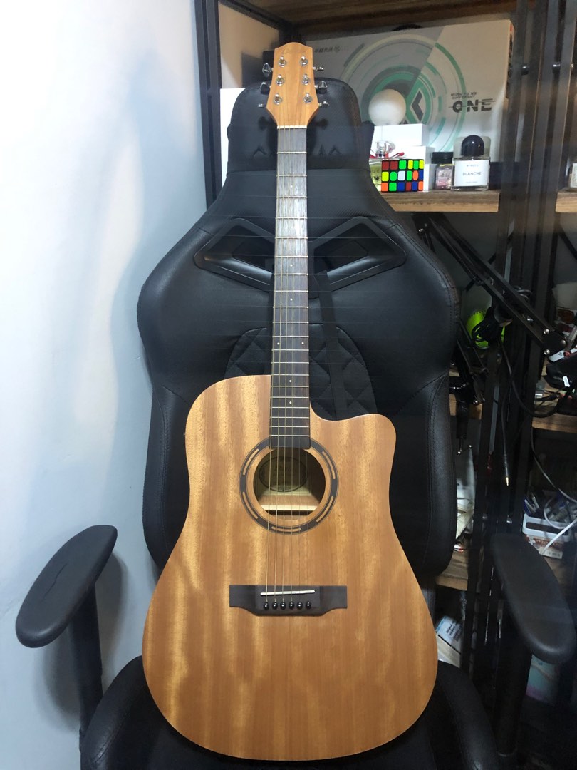 Davis AcousticElectric Guitar with Builtin Tuner and Pickup, Hobbies