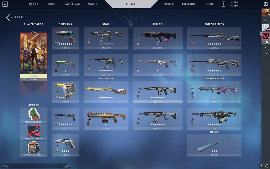 Diamond 3 Valorant Account with all the skins and agent , Video Gaming ...