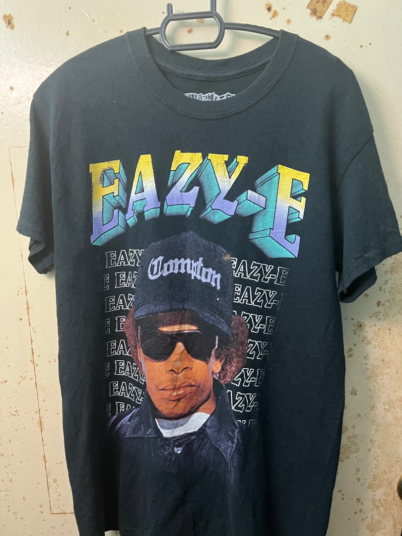 EAZY-E Easy E Rap T-shirt Rap T Men's M size unclear black type Vintage Second Hand