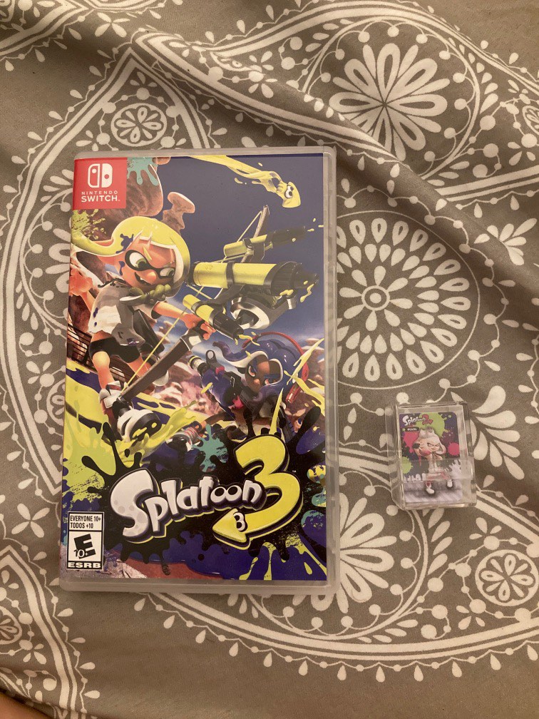 FREE AMIIBO Nintendo Switch Game Splatoon 3 with Free 16 Mini Amiibo