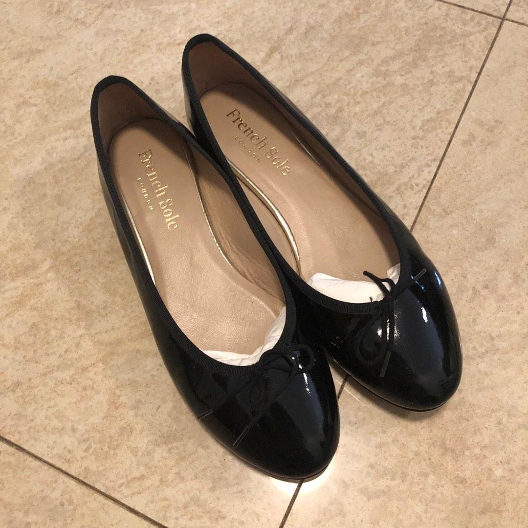 French Sole Black Ballerinas Shoes Size 41 Women s Fashion