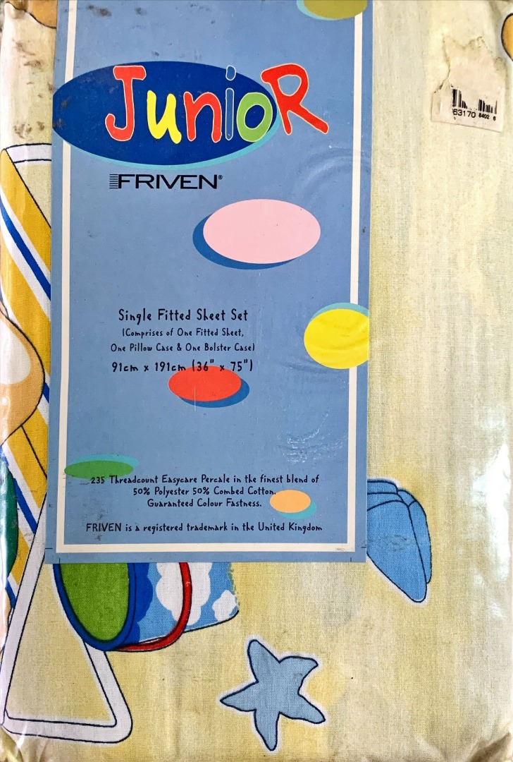 Friven Single Fitted Sheet Set, Furniture & Home Living, Bedding