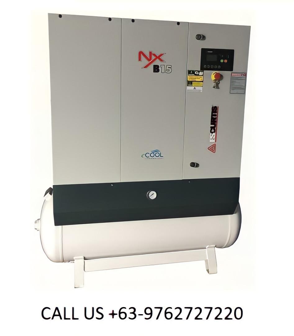 FUSHENG CURTIS ROTARY SCREW AIR COMPRESSOR NXD W/ TANK 220V,3 PHASE